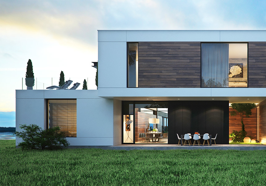 Оформление фасадов домов